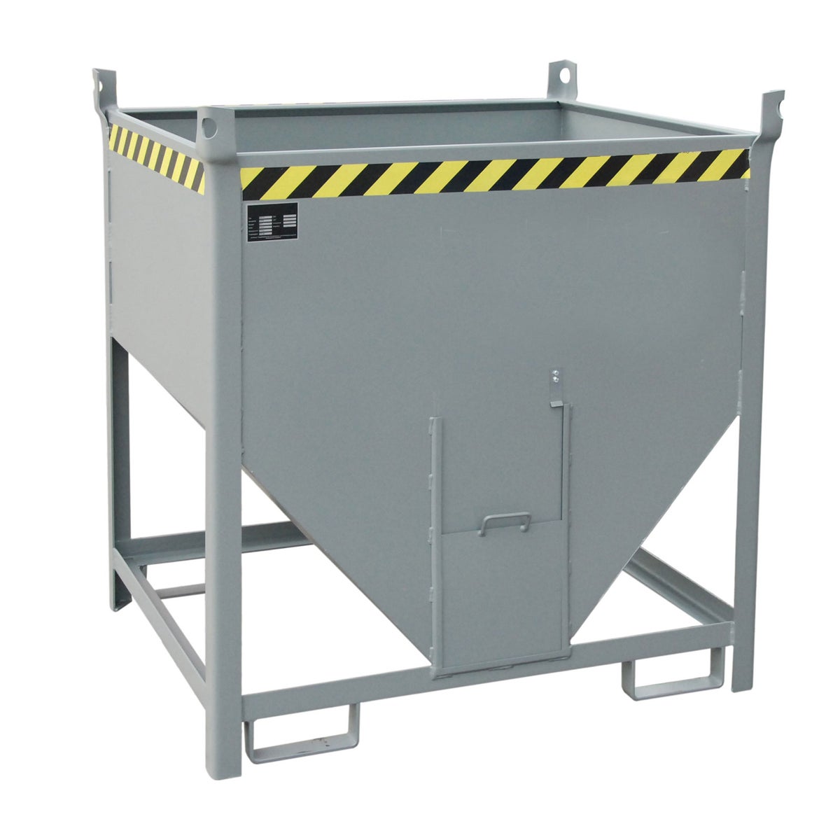 Bauer SGS 75 silocontainer, gelakt, muisgrijs