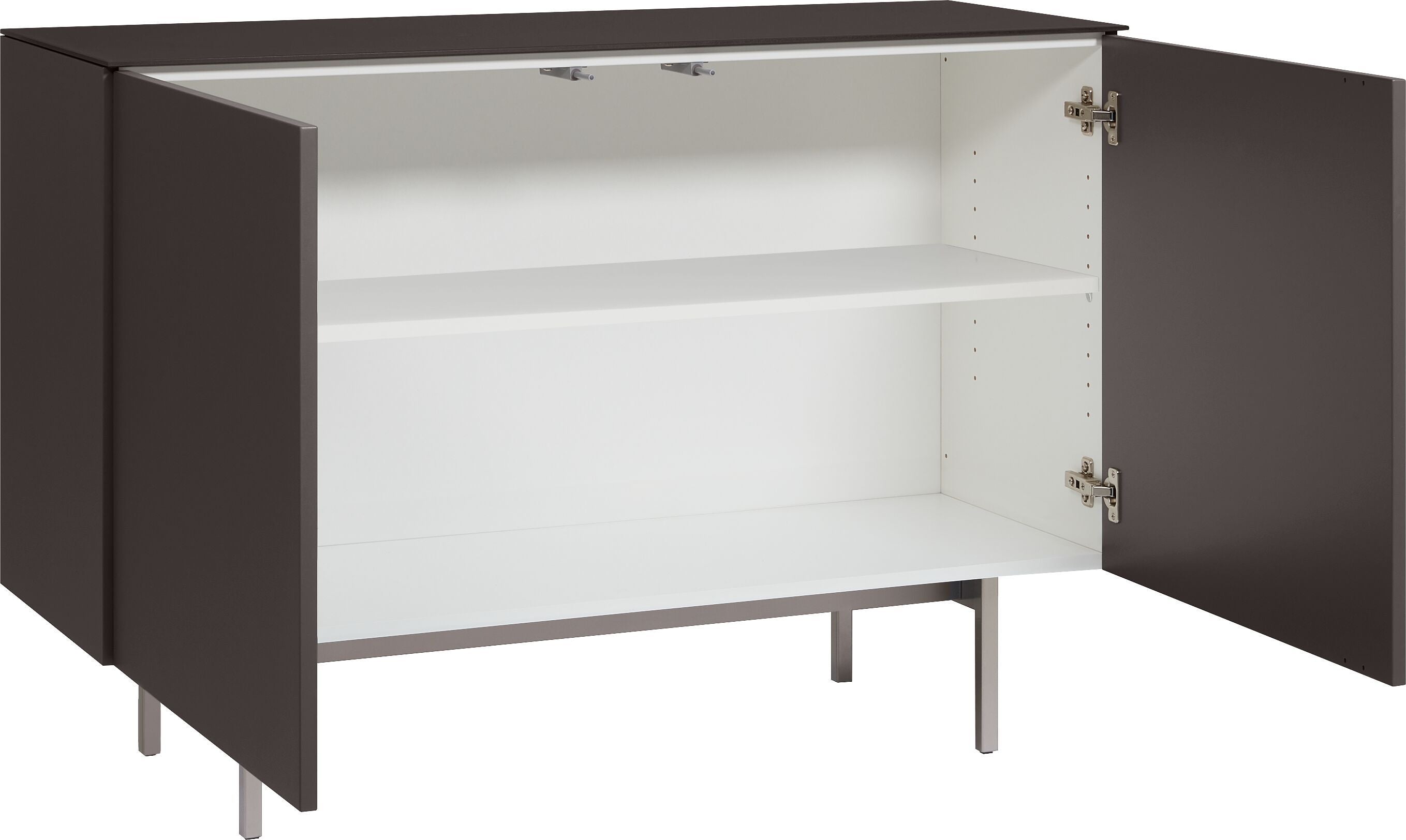 TILL Sideboard - Grau / Braun / B: 112.0 cm x T: 41.0 cm x H: 78.3 cm