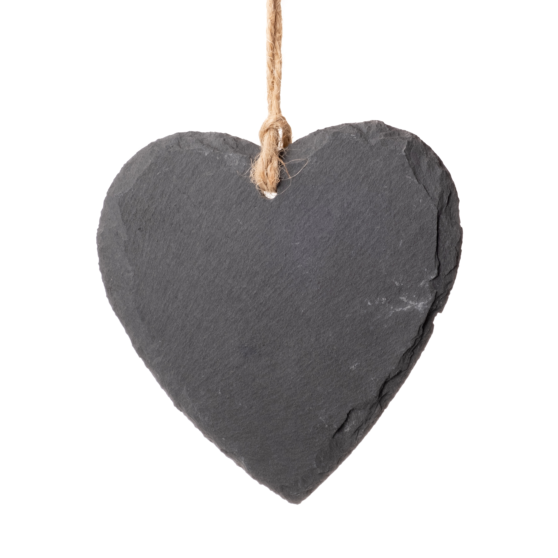 Anhänger Schieferherz - grau - 10x10 cm