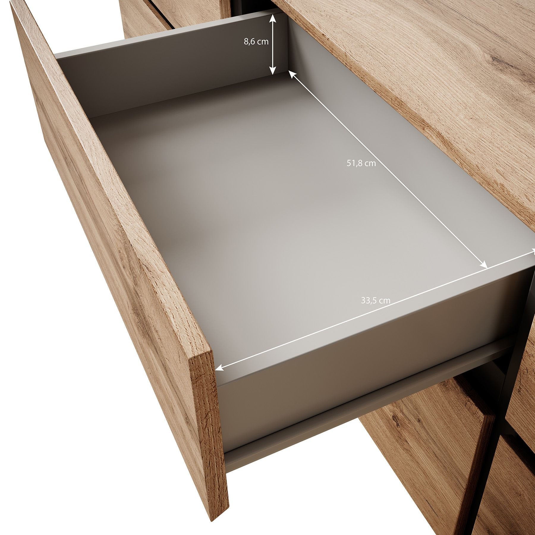 Meubella - TV-Meubel Cainan - Groen - 180 cm