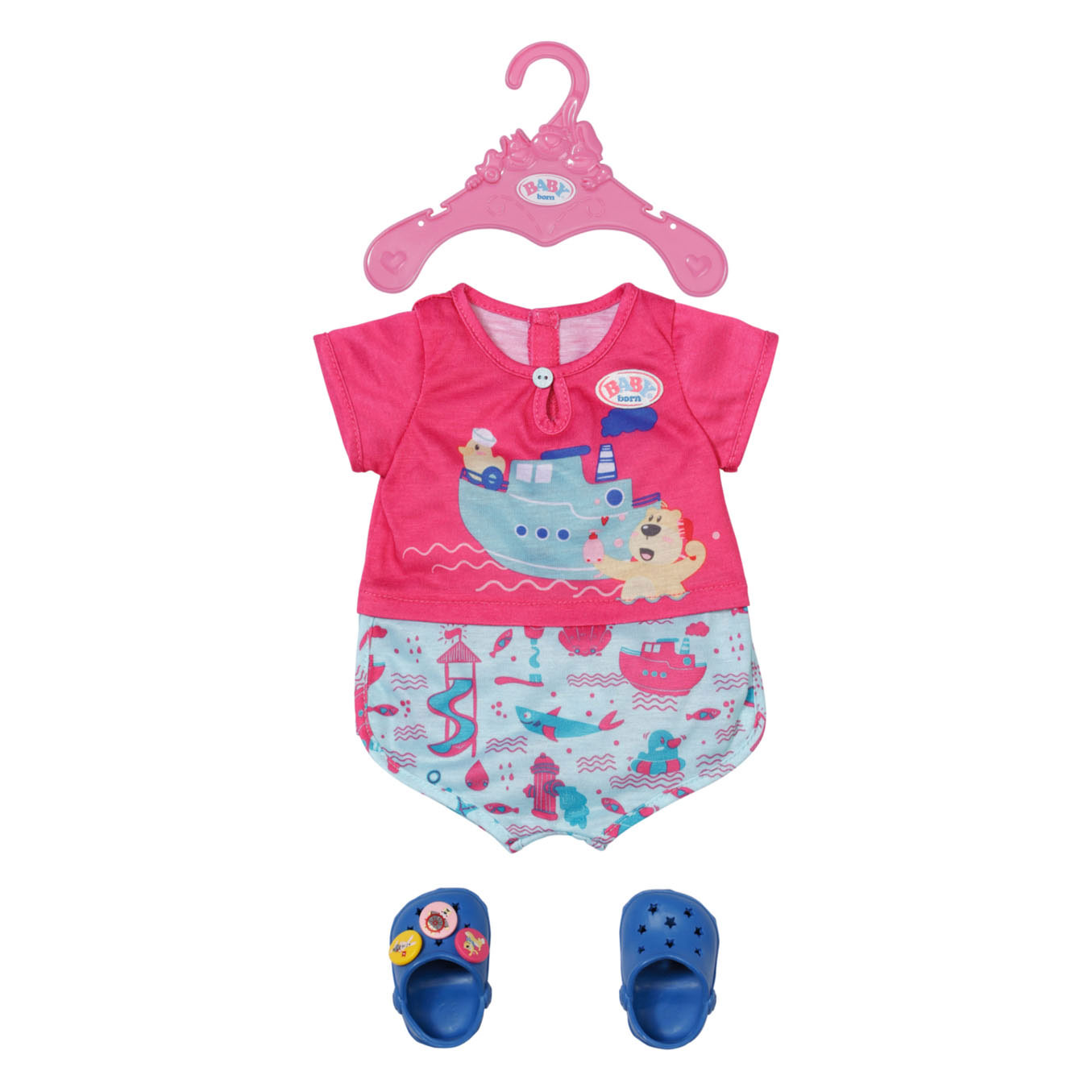 BABY born Bath Pyjama met schoenen, 43cm