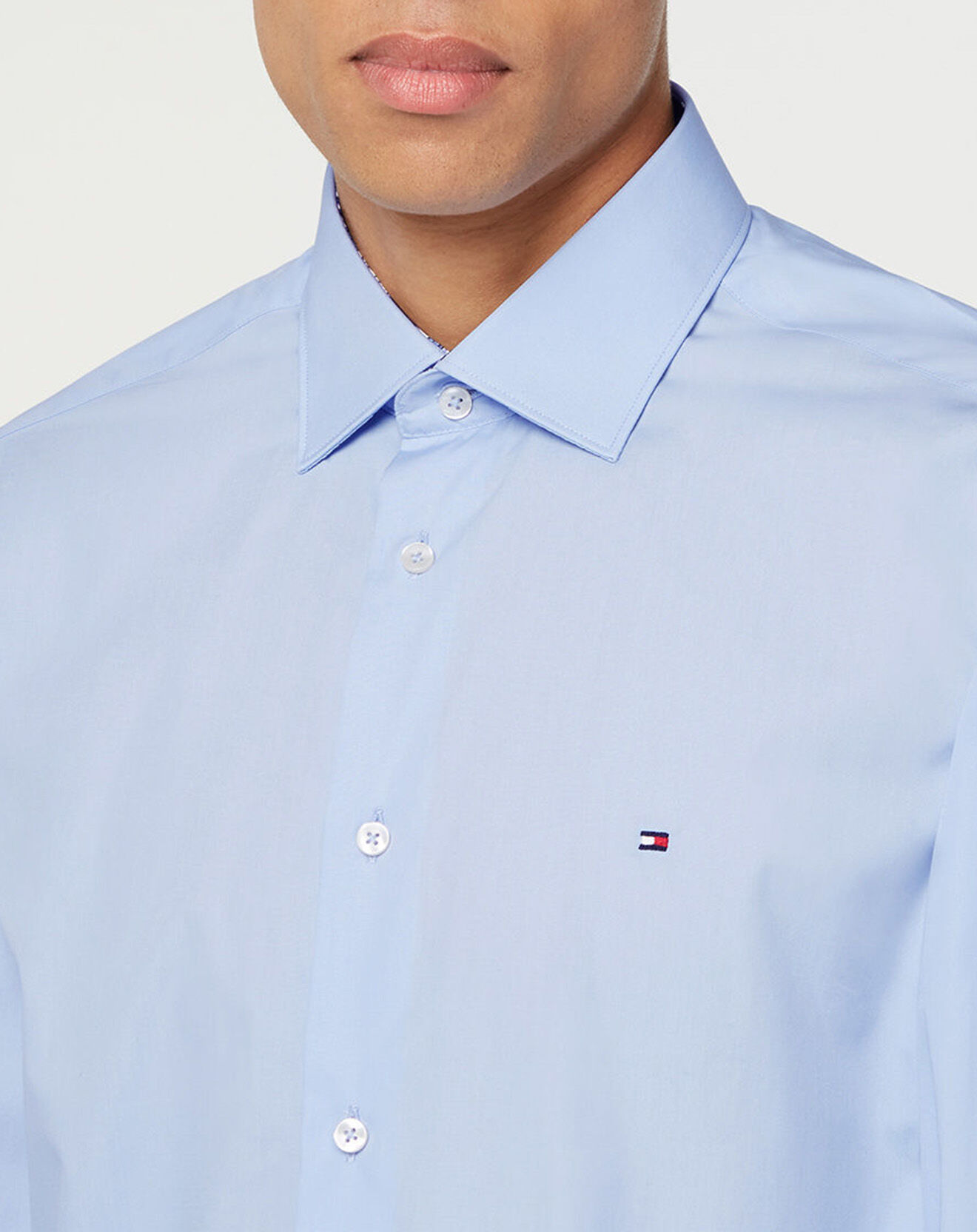 Tommy Hilfiger Chemise Regular Pop bleu ciel