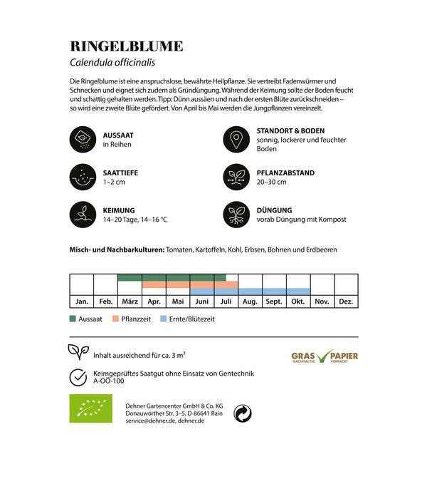 Dehner Bio-Saatgut Ringelblume
