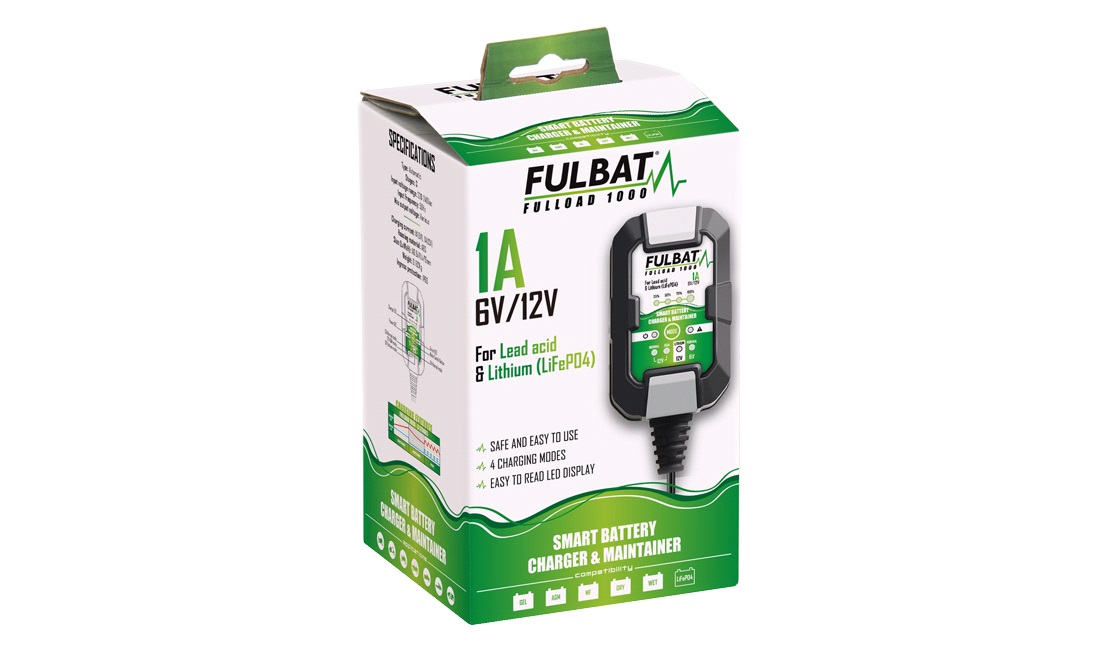 Fulbat Fulload 1000 6/12V 1A Batterilader