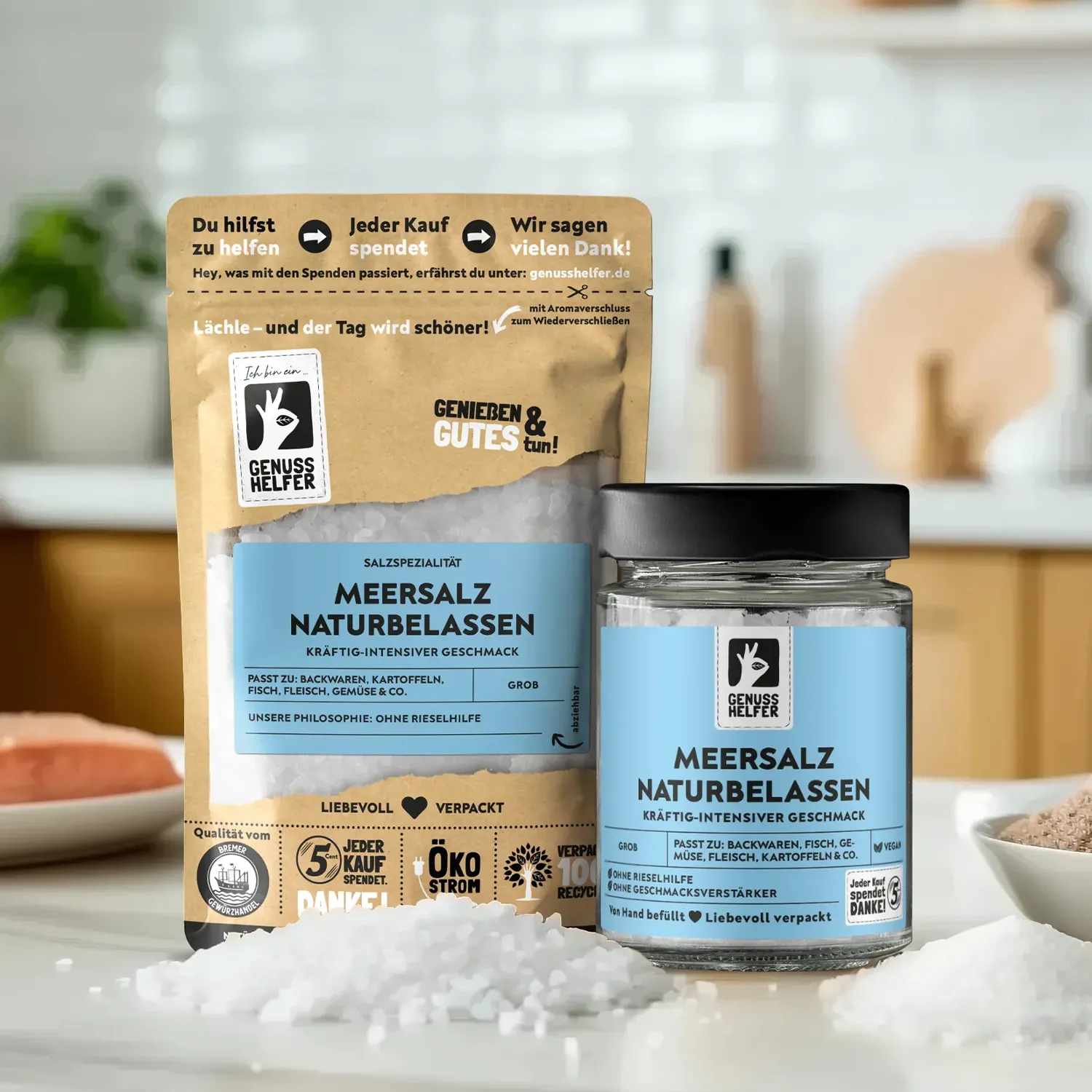 Meersalz naturbelassen, grob, 3er Pack