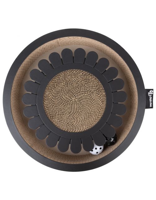 District 70 Bloom Krabspeelgoed - Kattenspeelgoed - 36x36x6 cm Zwart