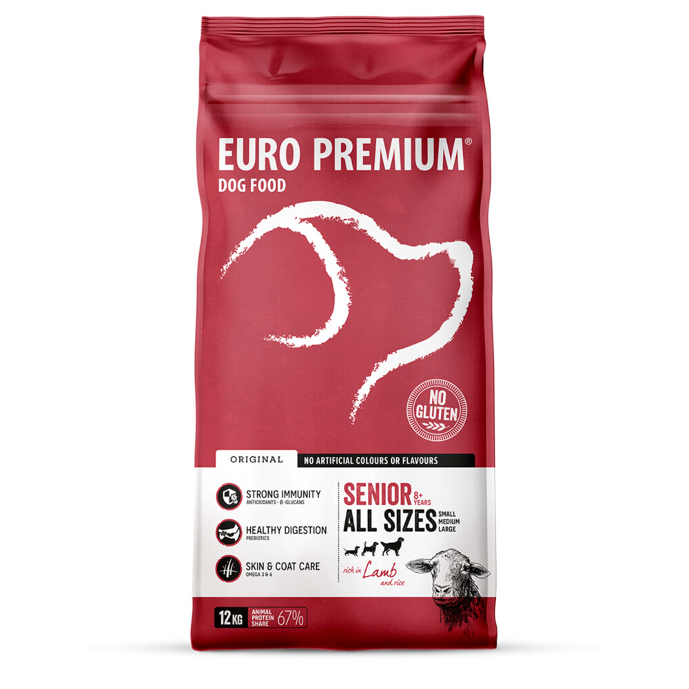 Euro-Premium Senior Lam - Rijst12 kg