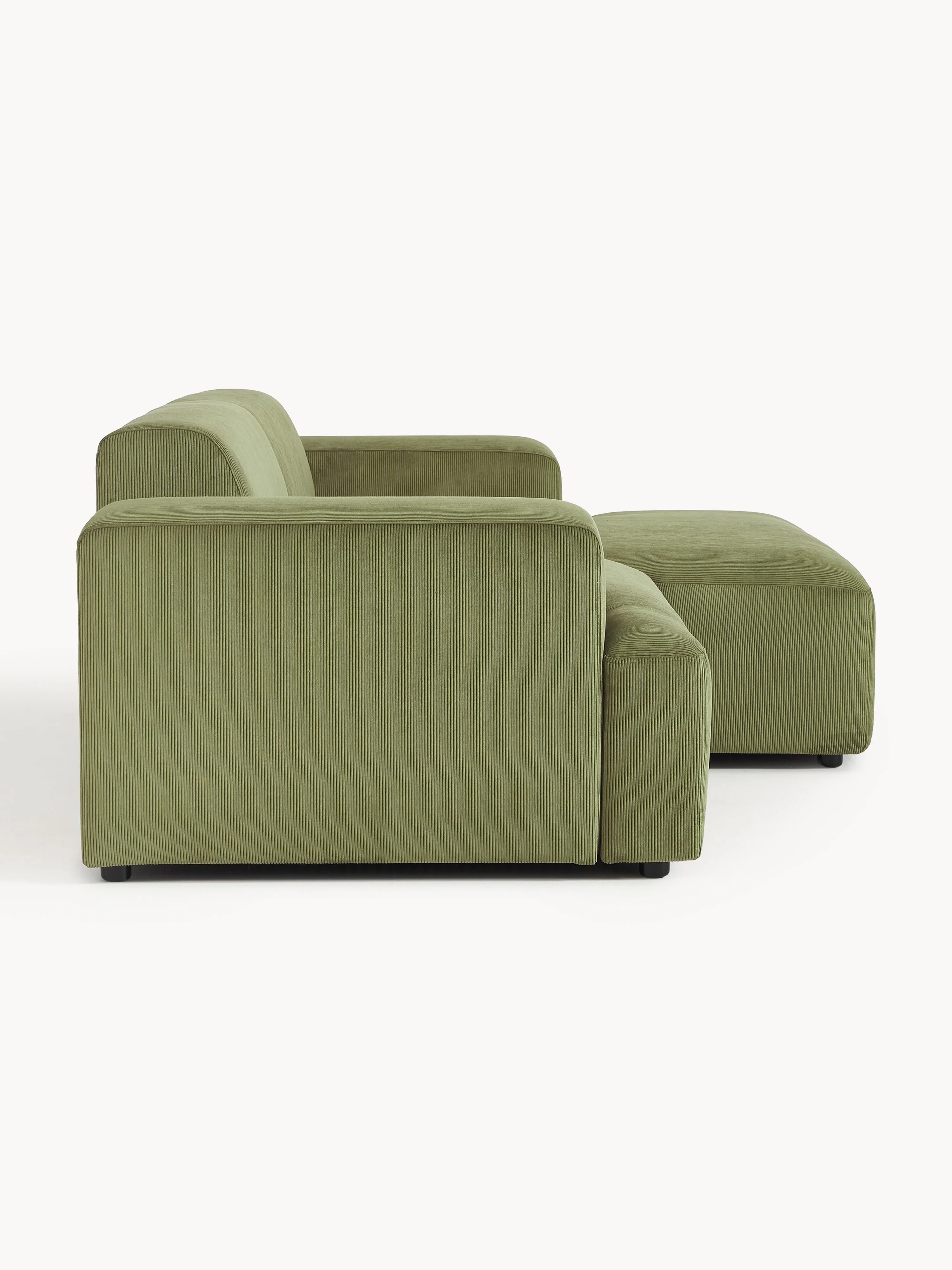 Corduroy hoekbank Melva (3-zits)