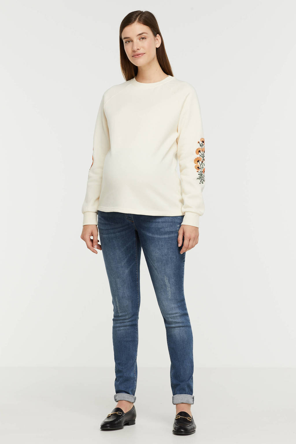 LOVE2WAIT skinny fit zwangerschapsjeans Sophia stonewashed
