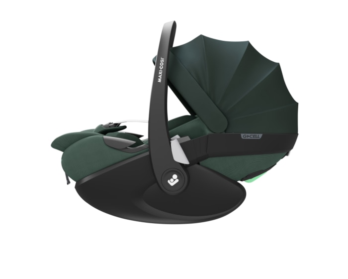 Pebble 360 Pro 0 - 15 M  40 - 87 cm  0 - 13 kg    Innovative SlideTech®-Technologie |    Flache Liegeposition |    Easy-in-Gurt |    G-CELL Seitenaufprallschutz |    FlexiSpin-Drehung mit nur einer Hand |