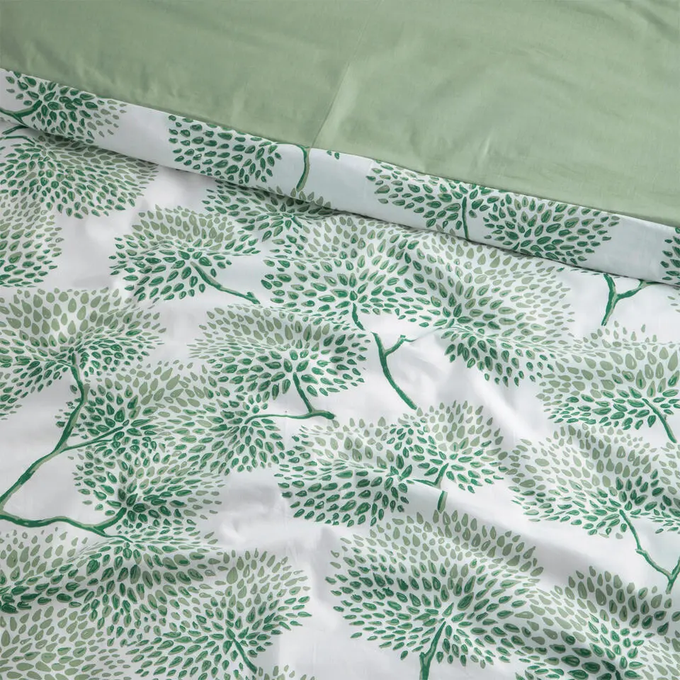Cinderella dekbedovertrek Branche - Katoen - 240x200/220 cm - Green