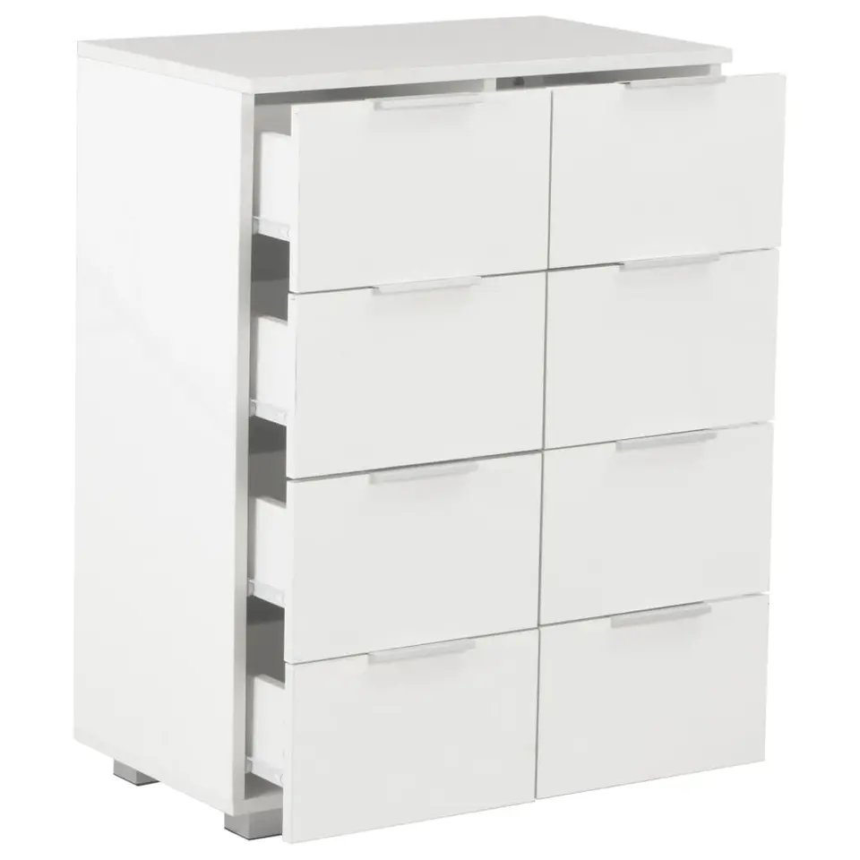 vidaXL - Dressoir - Wit - Bewerkt hout