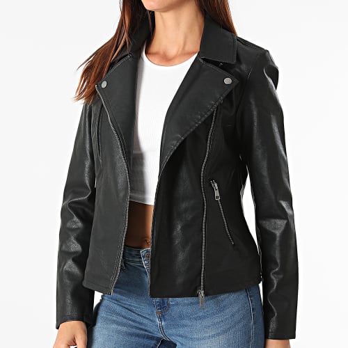 Veste Biker Femme Melisa Noir