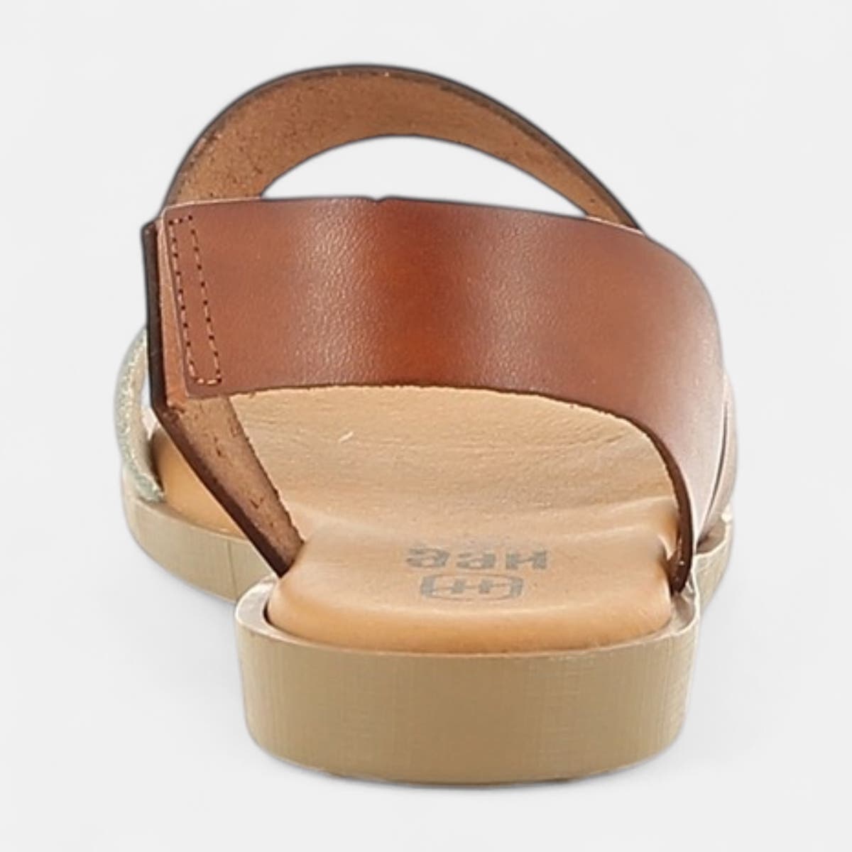 Nu-pieds Femme en cuir or