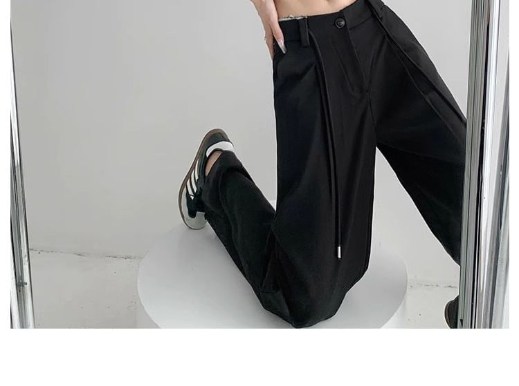 Shira - Broek met wijde pijpen en trekkoordtaille