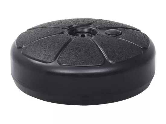 Socle de parasol Rempli de sable/d'eau 15 L Noir