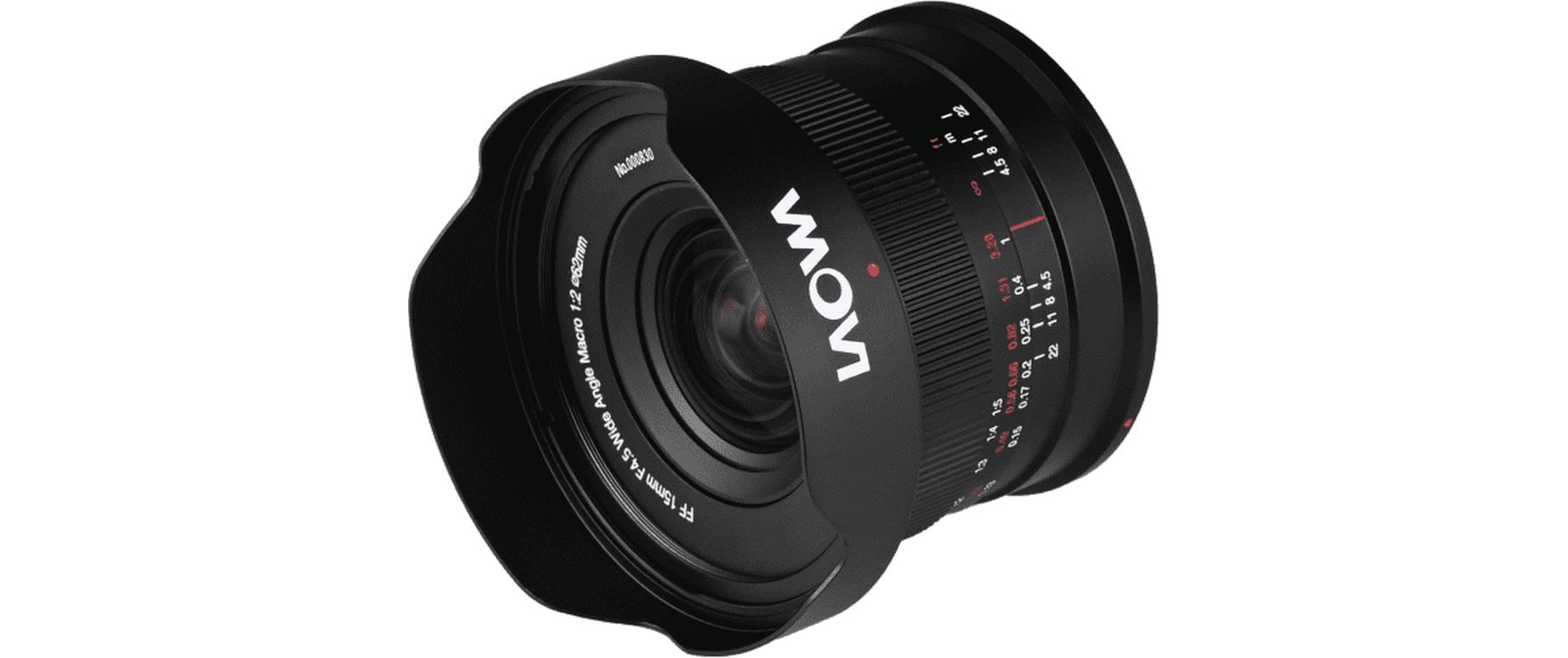 15mm F/4.5 0.5X Weitwinkel-Makro Auto-Blende – Sony E-Mount<br>15 mm Festbrennweite mit 1:2 Makrofunktion