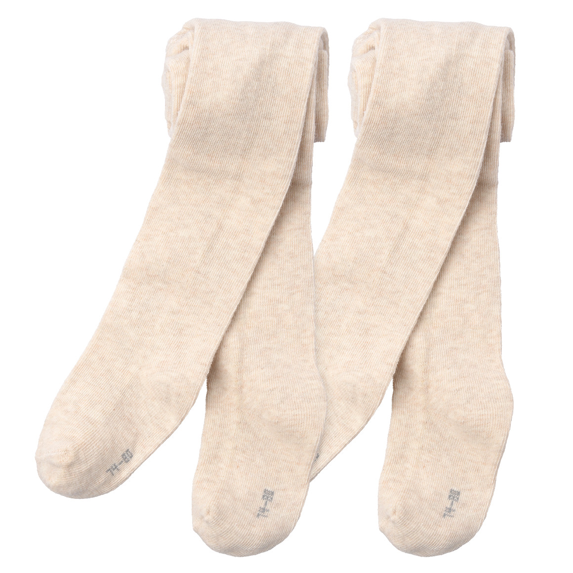 Topomini 2 Baby Strumpfhosen meliert creme