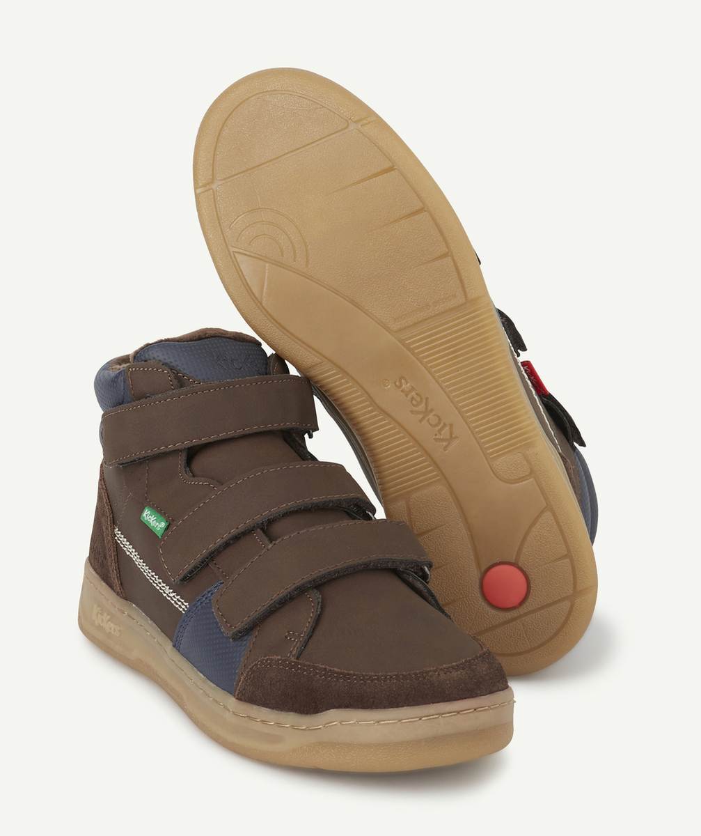 KICKERSBASKETS GARÇON KROISY MARRON FONCÉ