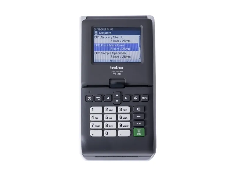 Brother TD-2320DSA300 - Mærkat/kvitteringsprinter - S/H - direkte termisk - Rulle (6,3 cm) - 300 dpi - op til 152.4 mm/sek. - USB 2.0, USB vært, LAN