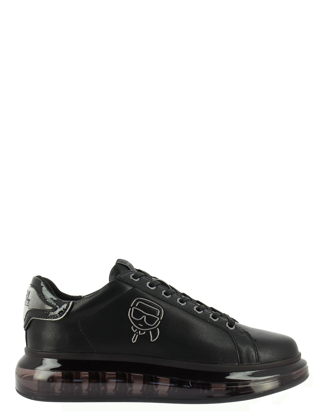 karl lagerfeld Baskets compensées homme kapri kushion karl plexikonic lo cuir noir
