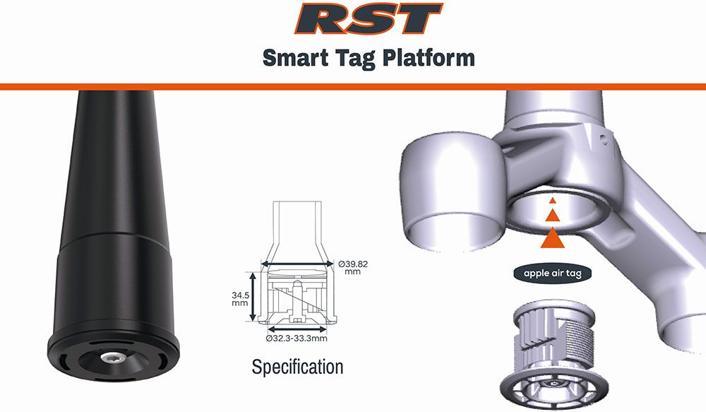 RST SMART TAG Gabel-Adapter für Apple Air Tag kaufen | Bike-Discount