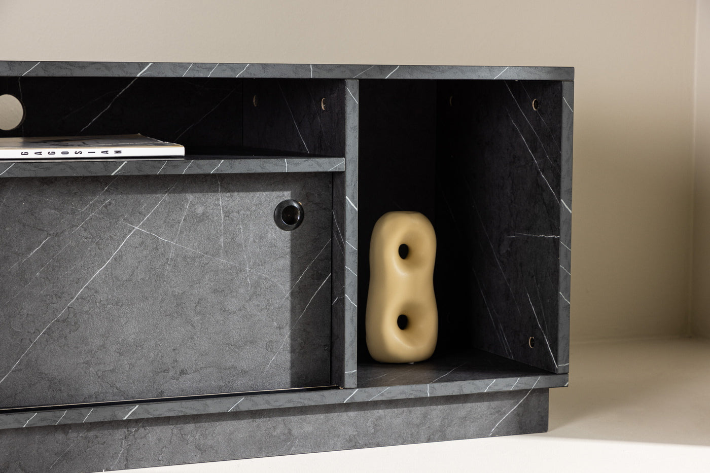 FjÃ´rd - Tv-meubel Zwart - Melamine - Girona