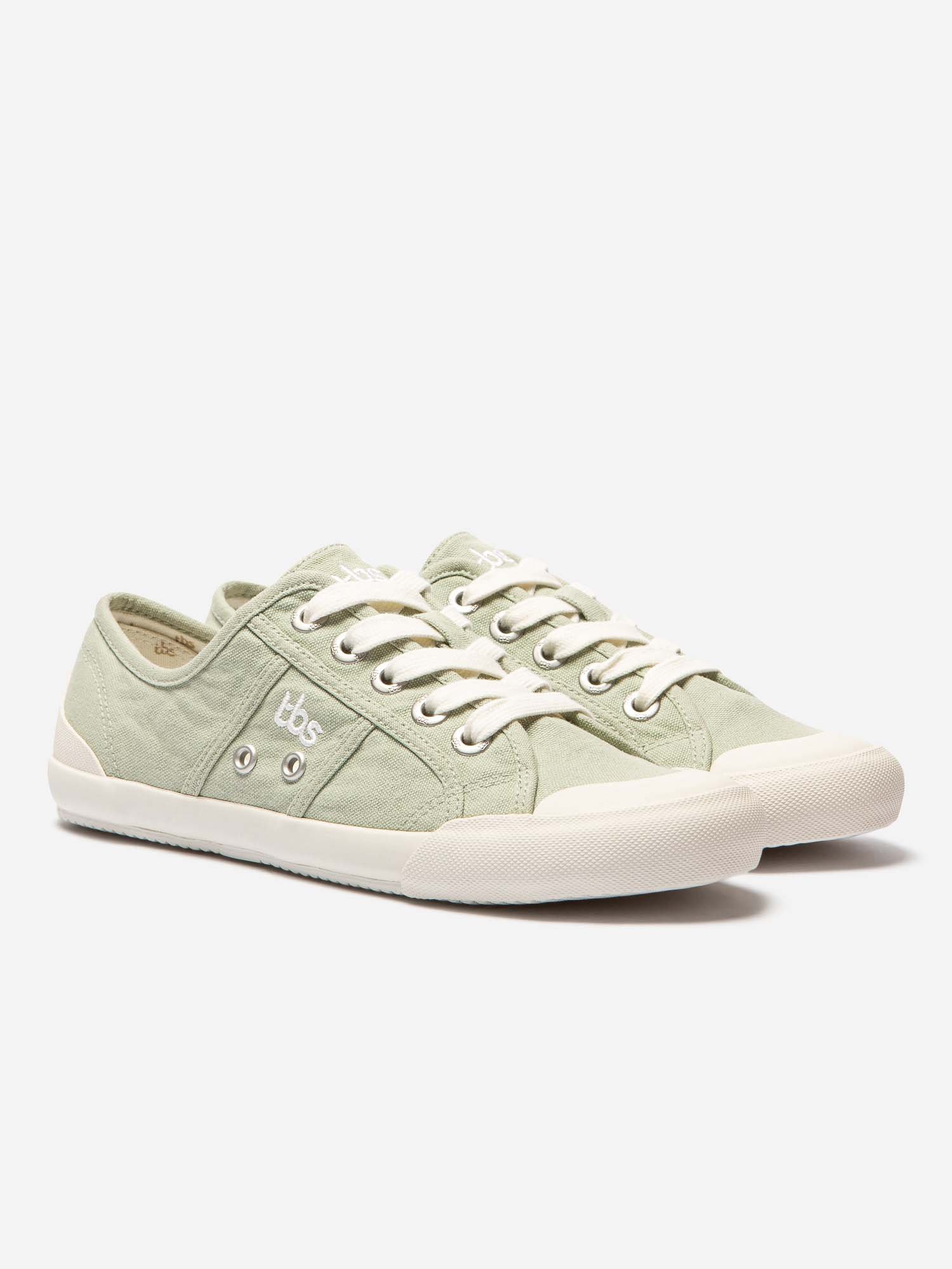 Tennis Femme En Toile Vert