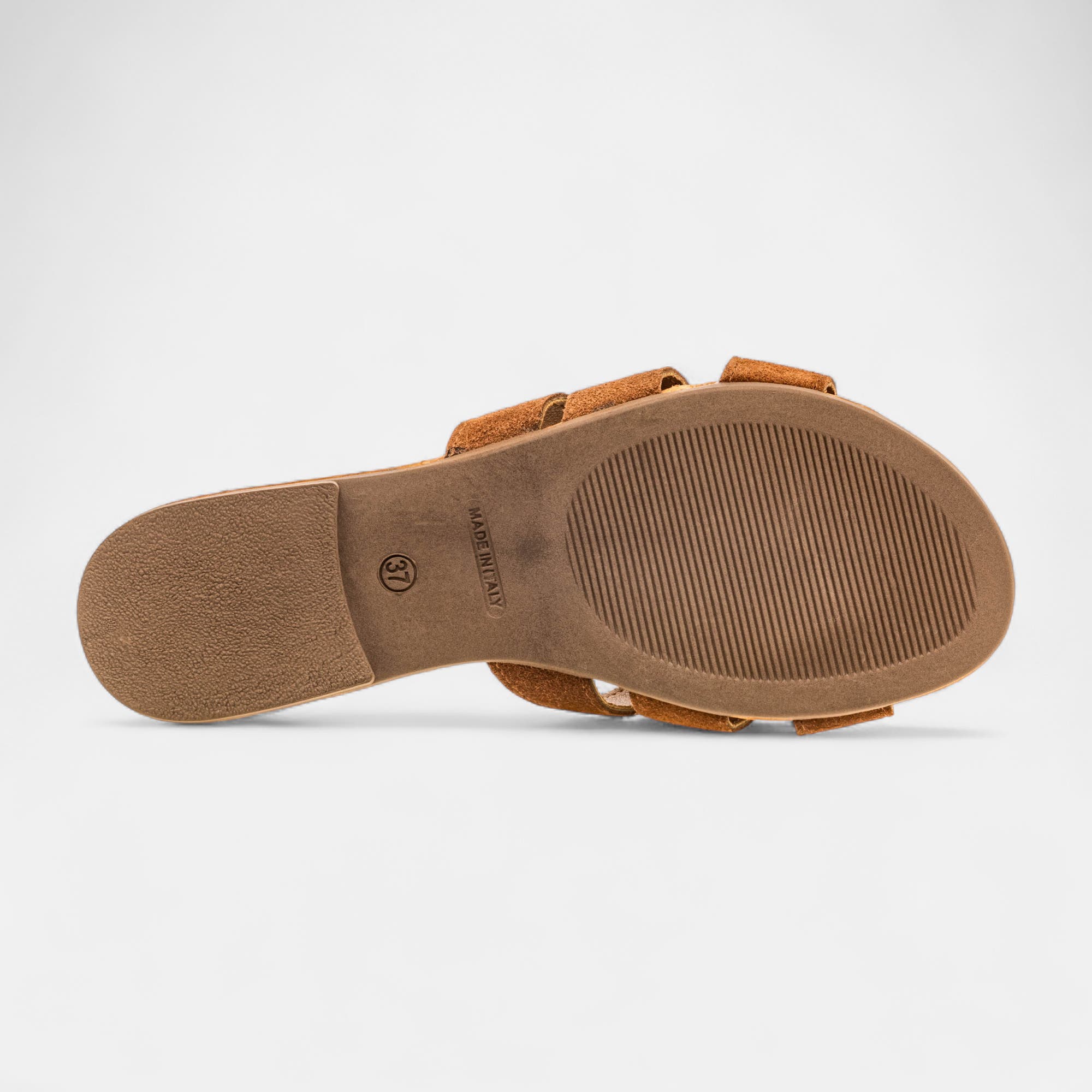 Mules Femme en cuir marron