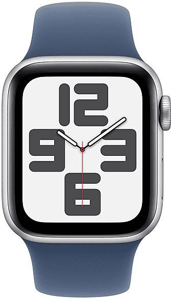 Apple Watch Se GPs + Cellular 40mm Denim Sport Band M/l Smartwatch Silver Aluminium