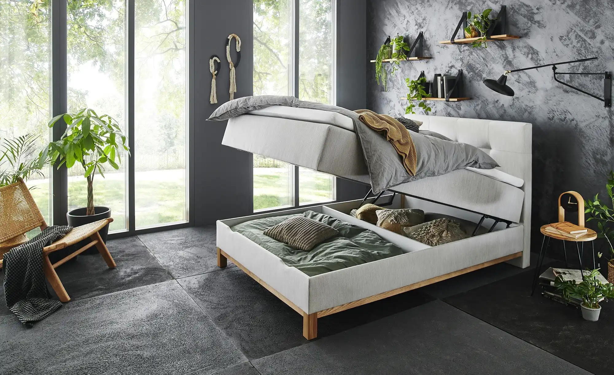 maison bleue Boxspringbett mit Bettkasten Mara