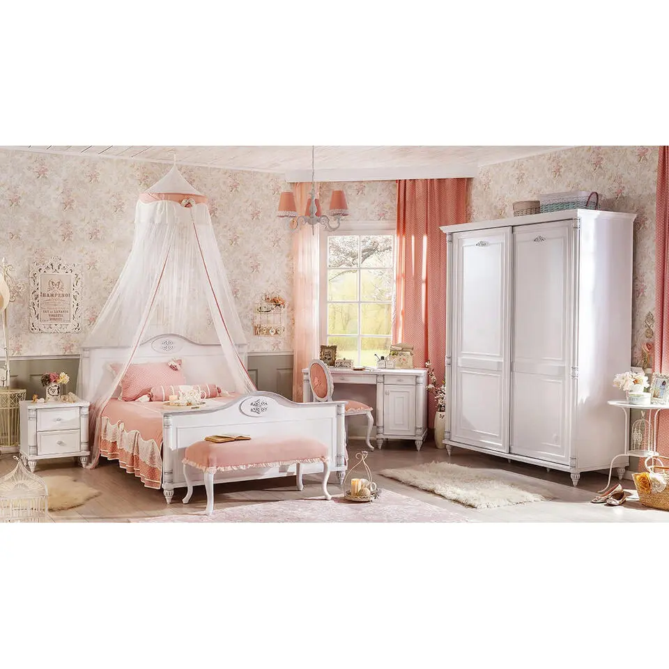 Romantic kinderbureau meisjes kamer