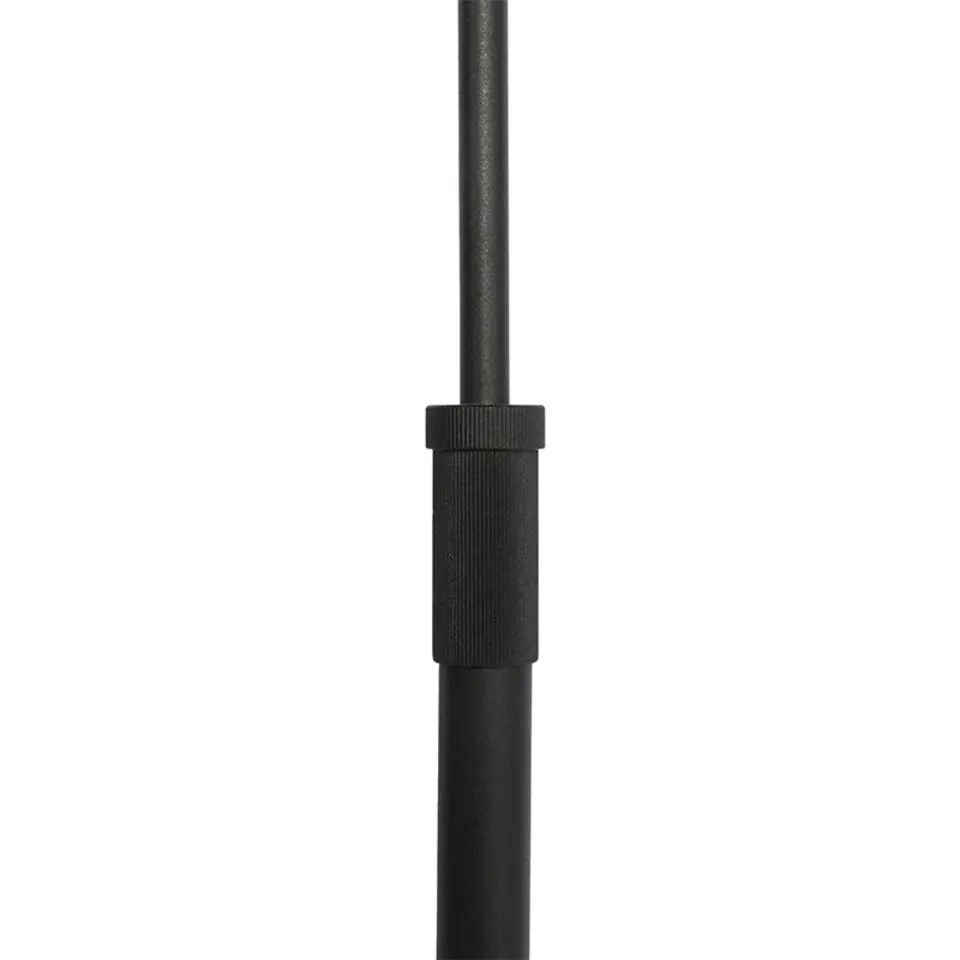 Qazqa vloerlampen ladas zwart e27