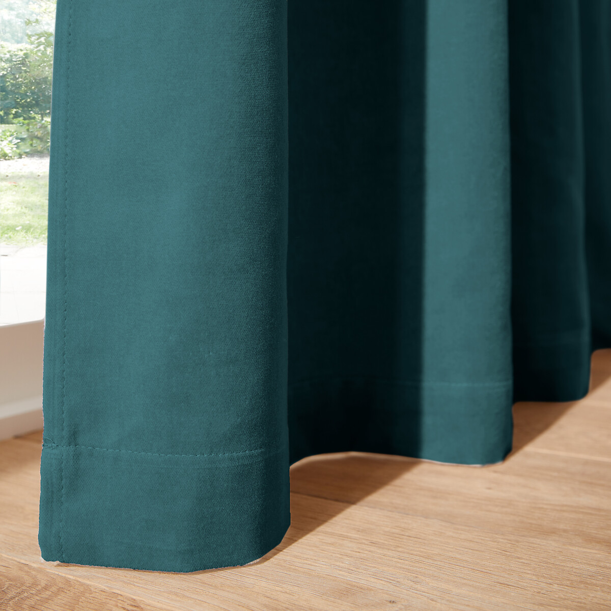LA REDOUTE INTERIEURS<br>Cortina de veludo com debrum franzido, Veludo