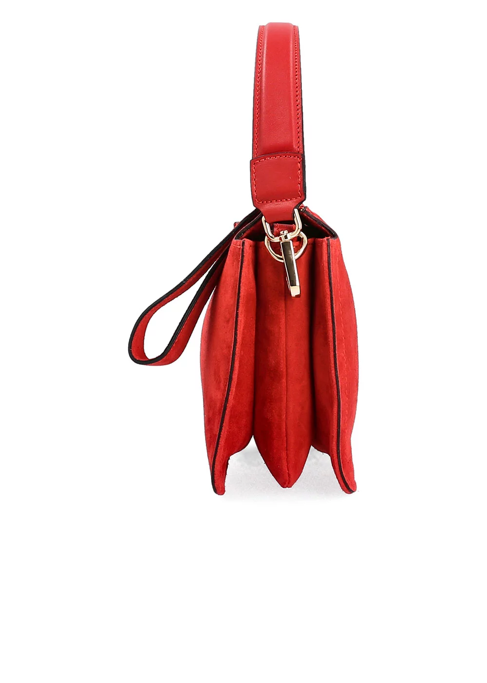 PETIT SAC LOUISE VELOURS ROUGE