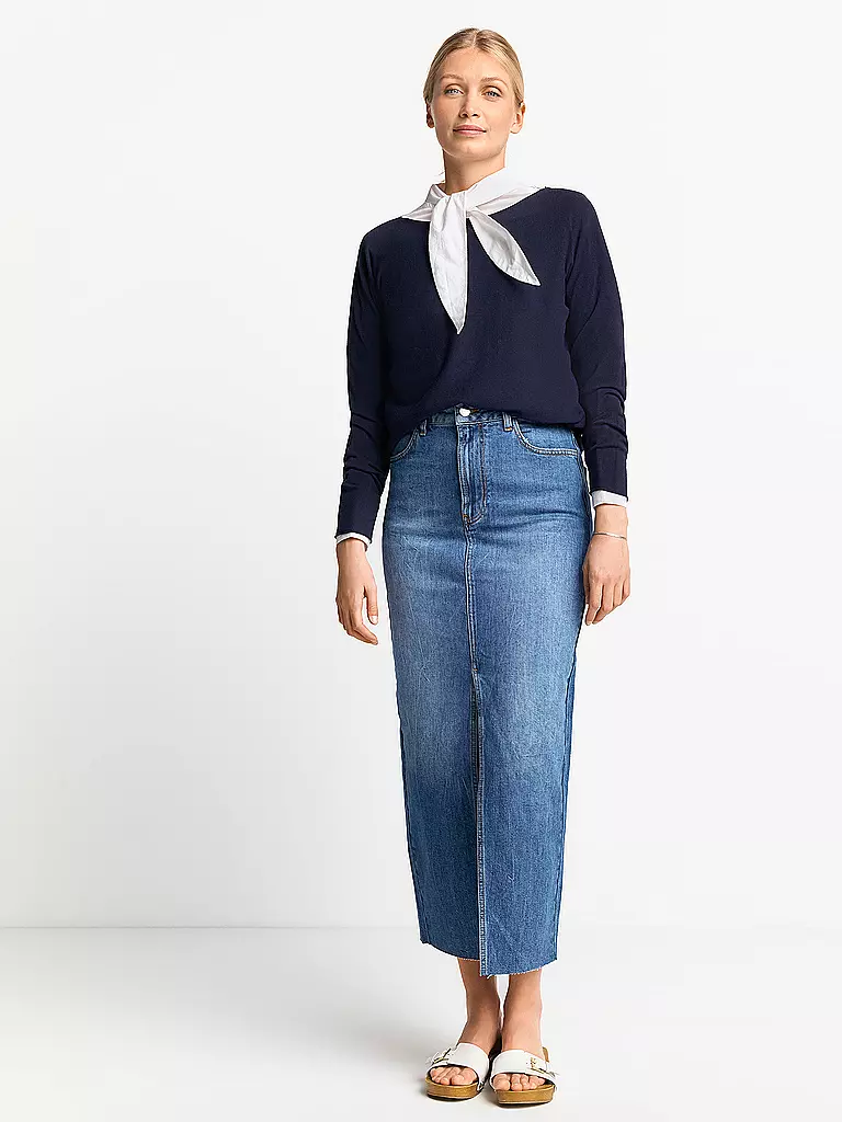 RICH & ROYAL Jeansrock blau