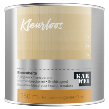 KARWEI binnenbeits transparant kleurloos 250 ml