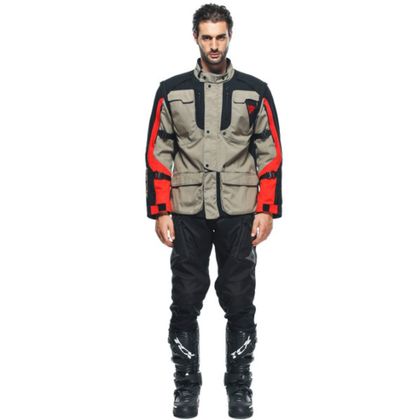 Veste Dainese ALLIGATOR TEX - Gris / Rouge