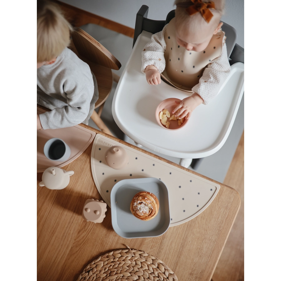 mushie Tischset Silikon, Black Daisy