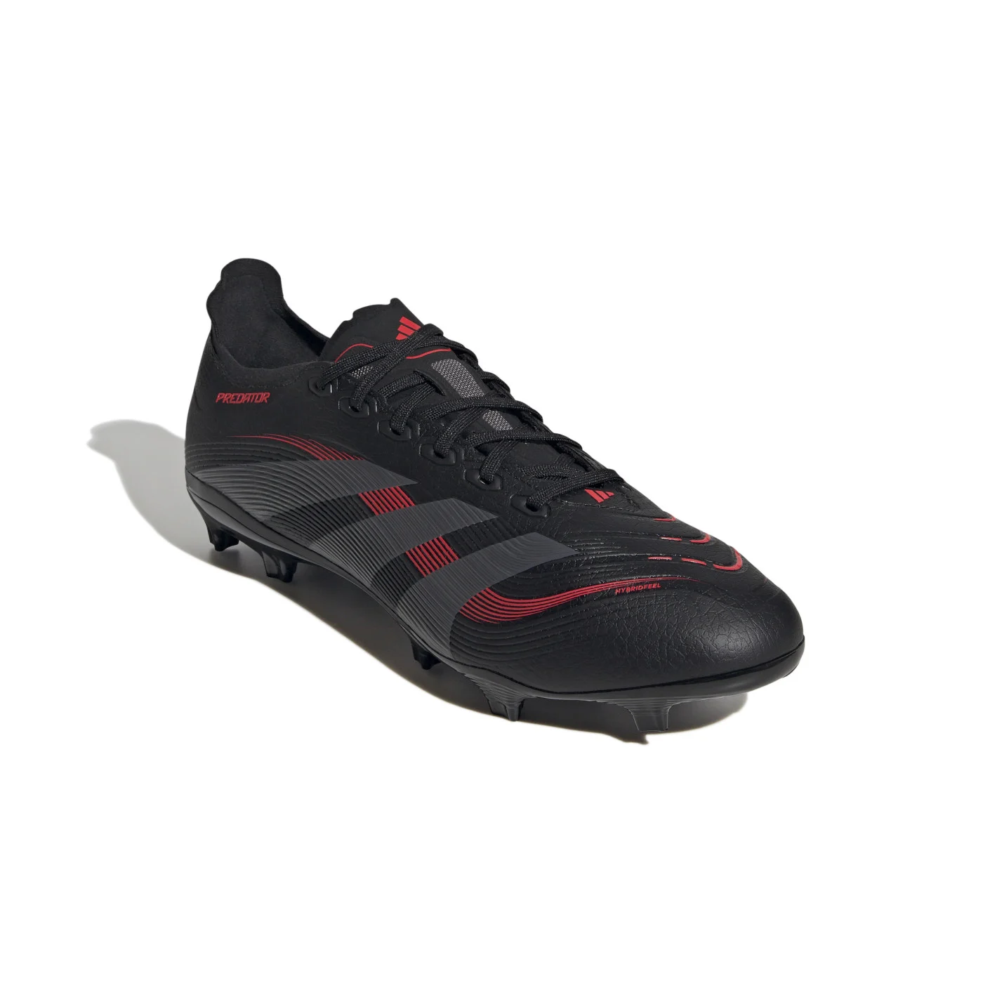 Adidas Predator League Gras / Kunstgras Voetbalschoenen (MG) Zwart Grijs Rood