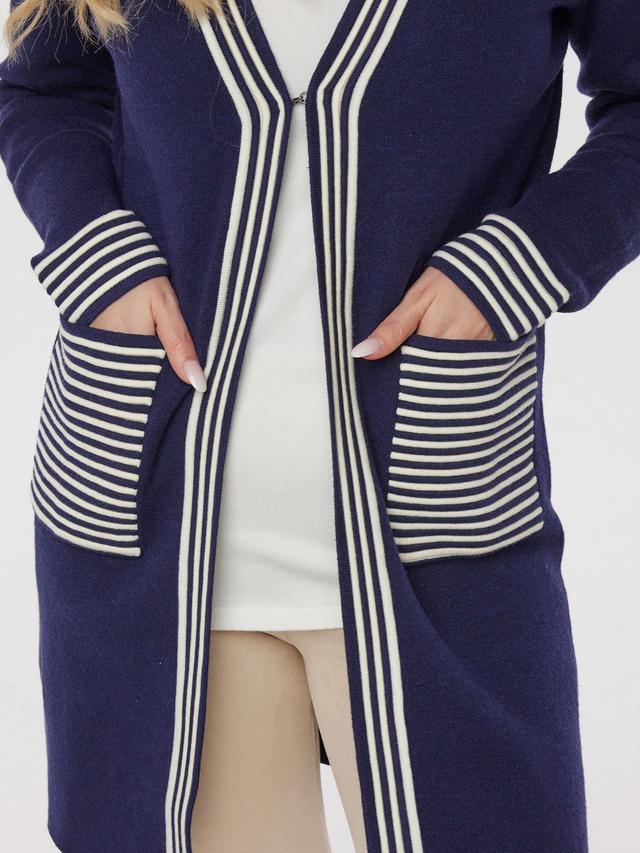 Long Cardigan mit Taschen
