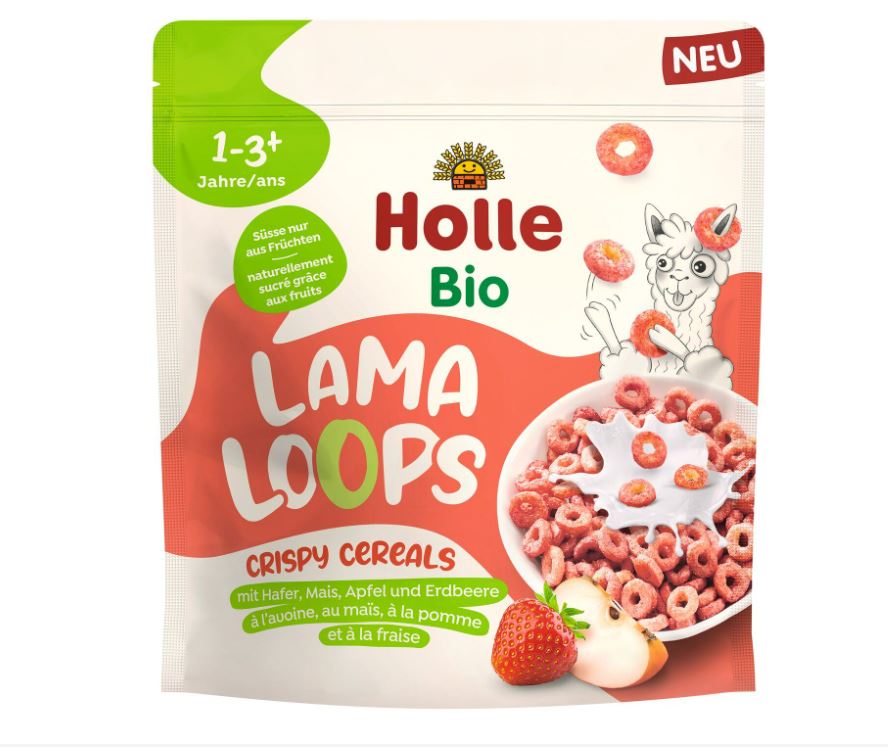 HOLLE Crispy Cereals Lama Loops Btl 125 g