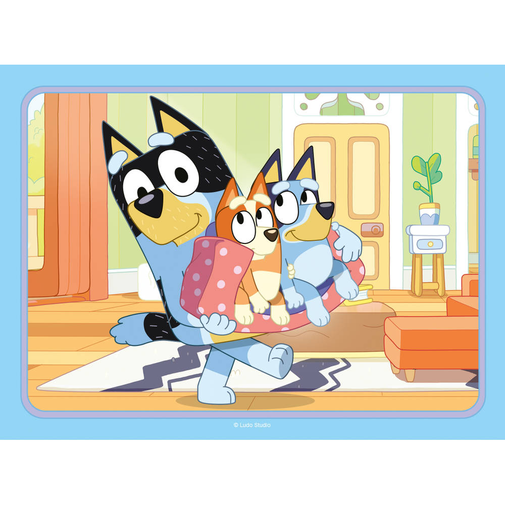 Ravensburger Bluey 4-in-1 puzzelset - 12 + 16 + 20 + 24 stukjes