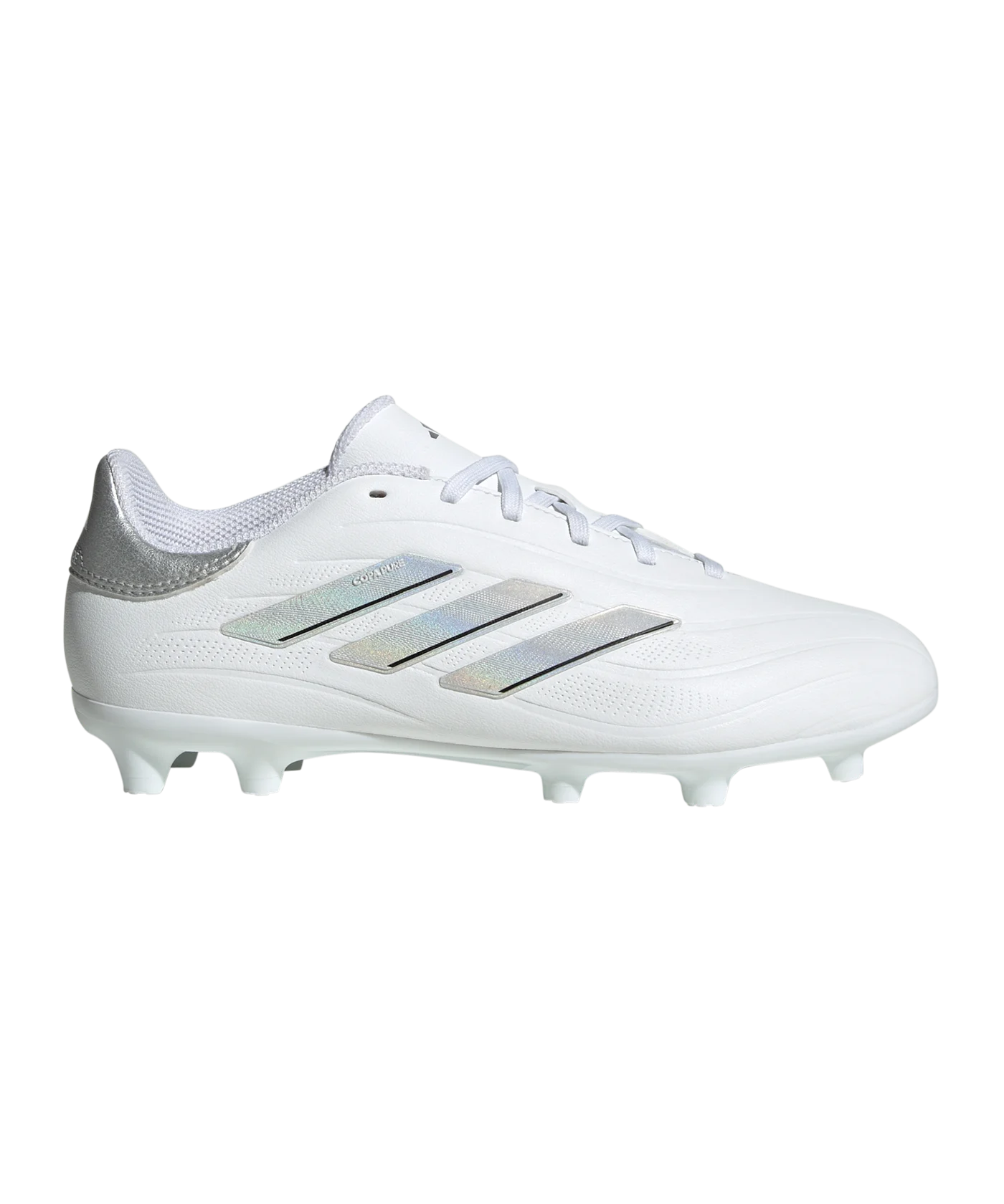 adidas COPA Pure 2 League FG Kids Pearlized Weiss Silber