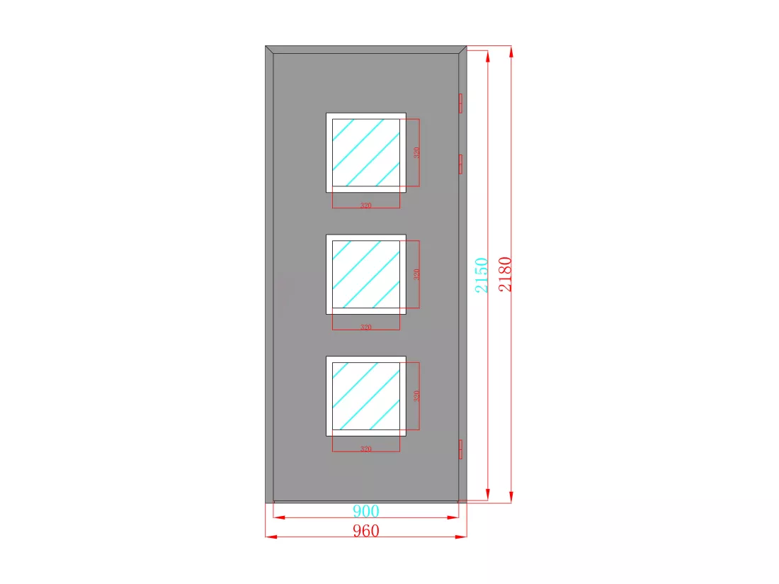Porte d'entrée en aluminium H218 x L96 cm anthracite - poussant gauche - ROSILVA
