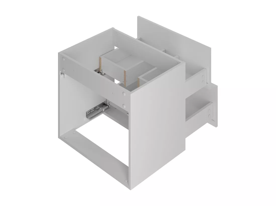 Meuble double vasque encastrée 120cm Lexa Blanc