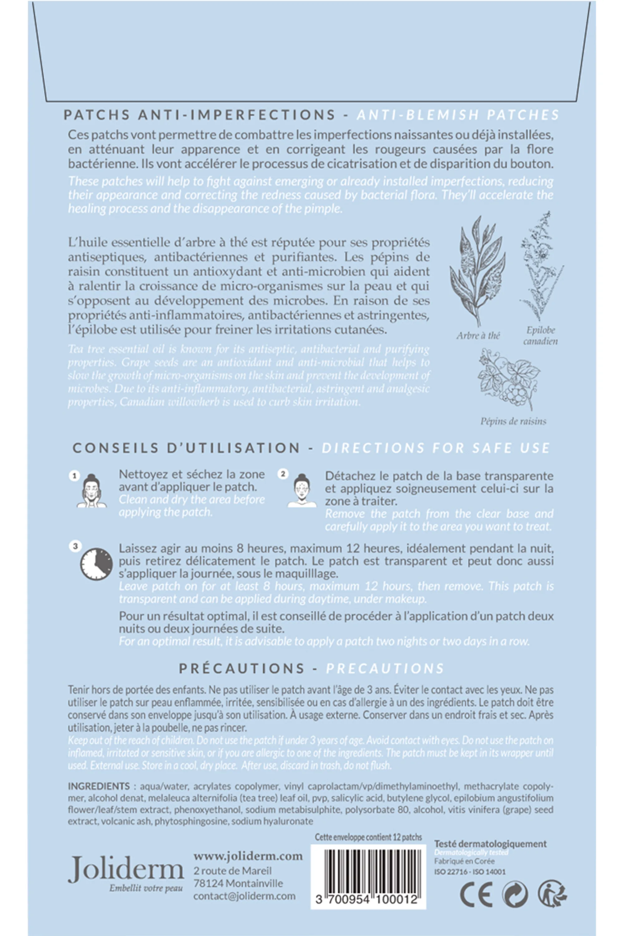 Joliderm Patch anti-imperfections