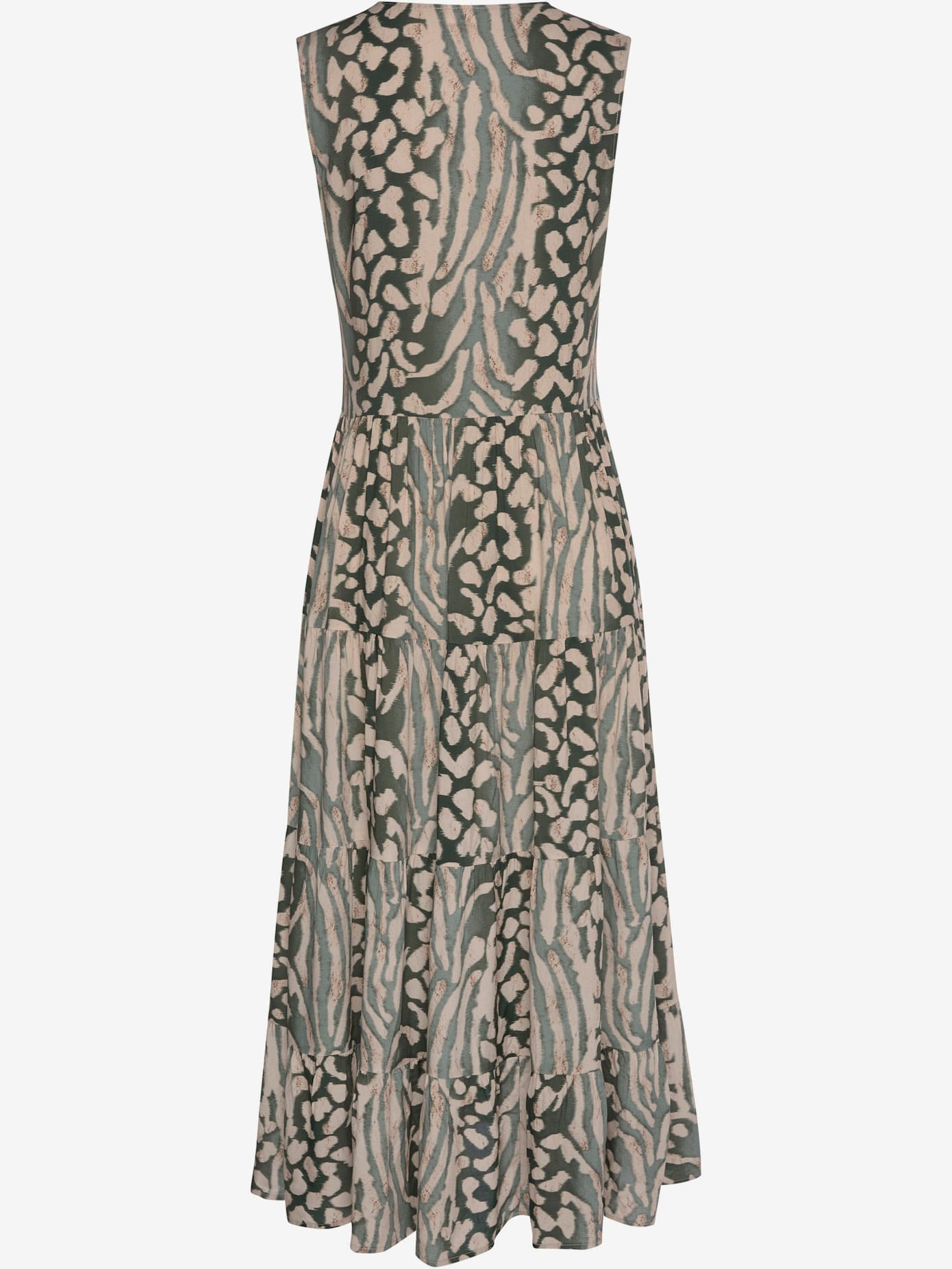 Robe longue avec encolure ronde
