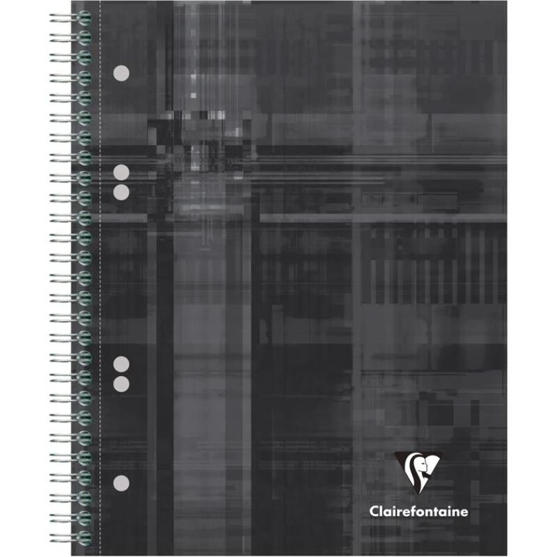 Bind'O Block cahier reliure intégrale A5+ 180 pages détachables perforées 6 trous ligné + cadre en-tête - Assortis