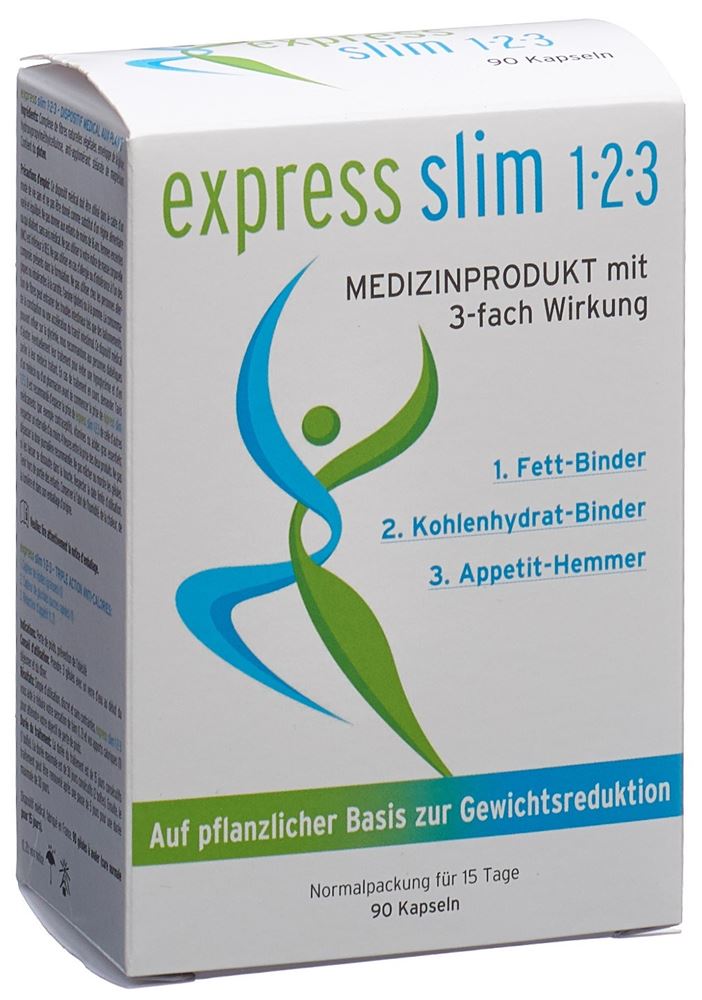 EXPRESS SLIM 1-2-3<br>90 Stück, Hartkapsel, mit 3-fach Wirkung